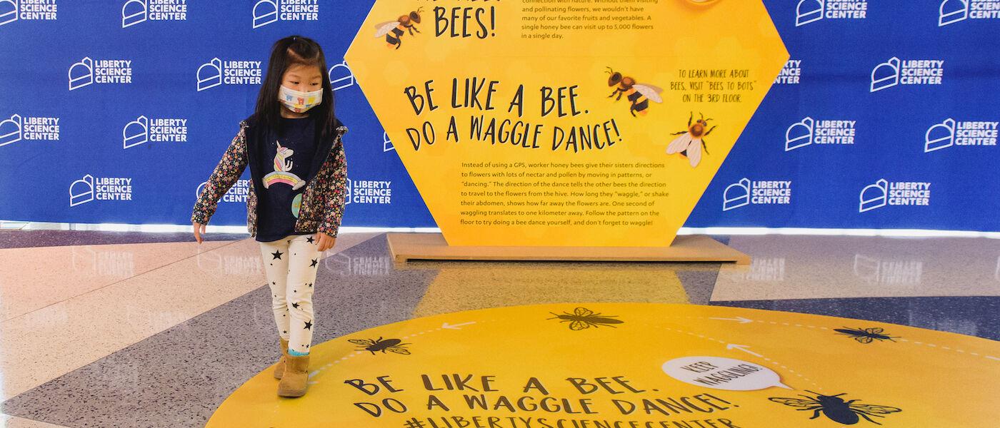 Guests doing the Bee Dance