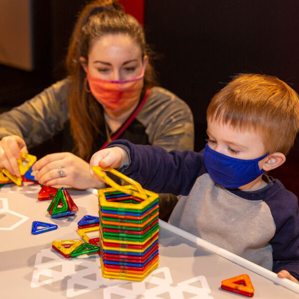 Guests in Brain Games exhibition