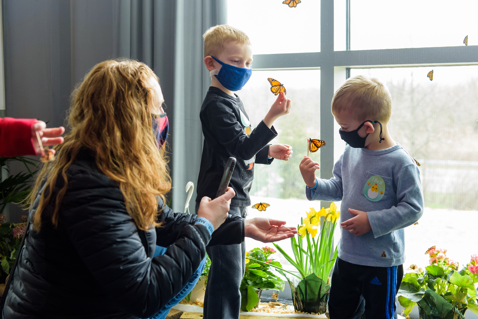 Guests in the Butterfly House