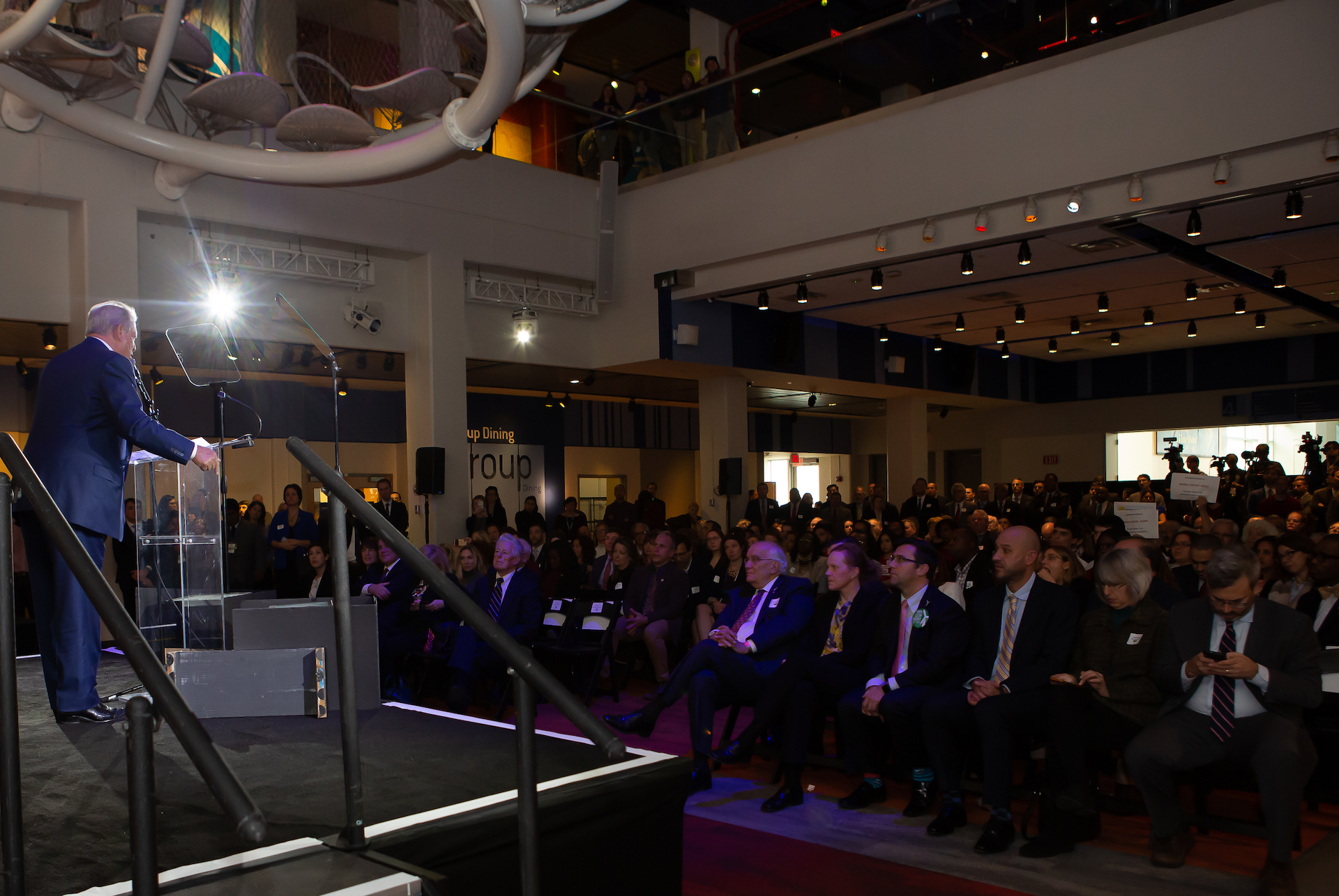 Group shot while Governor Phil Murphy is talking