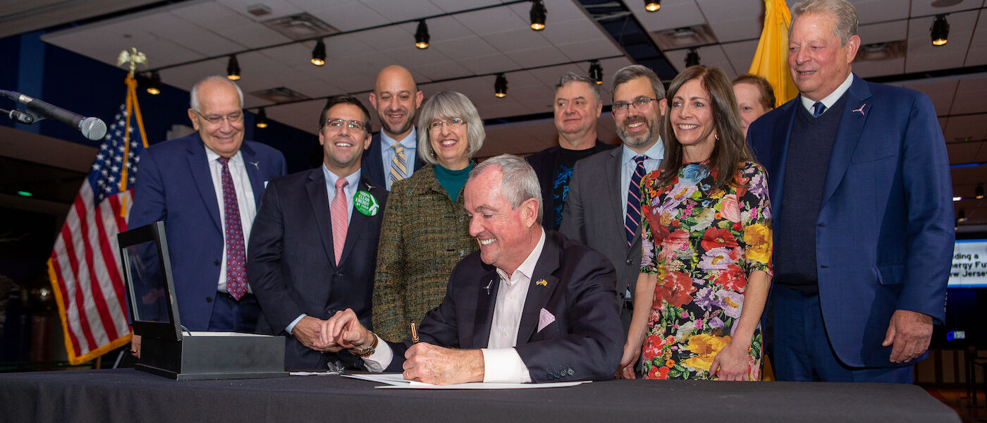 Governor Phil Murphy signing executive order