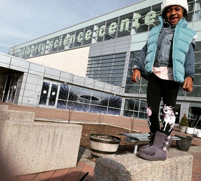 12 Days of Science photo contest runner-up (girl standing outside)