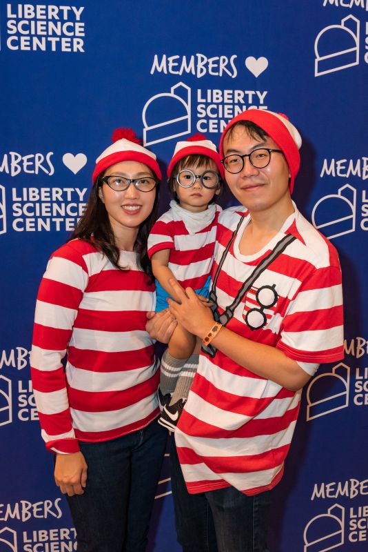 Guests in Where's Waldo costumes