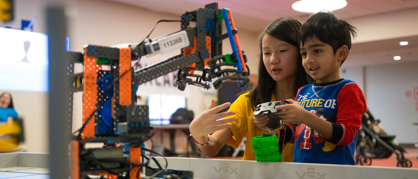 Guests controlling a robot